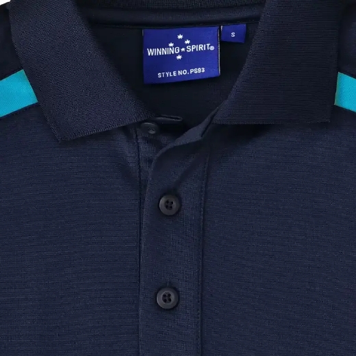 Picture of Winning Spirit, Mens Contrast SS Polo.